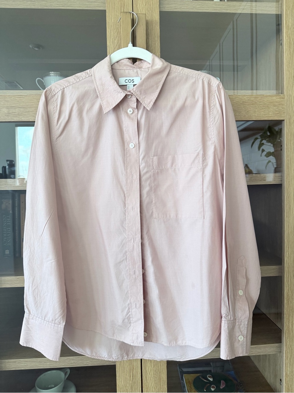 COS Pink Cotton Button-Up Shirt | Minimalist
